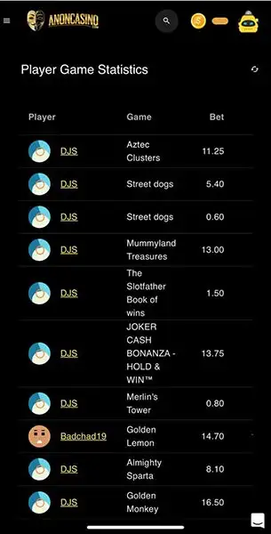 Anon Casino mobile screenshot #3 Mobile Screenshot image #3 for Anon Casino