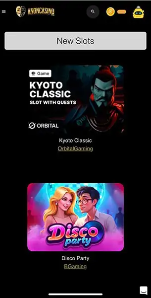 Anon Casino mobile screenshot #4 Mobile Screenshot image #4 for Anon Casino