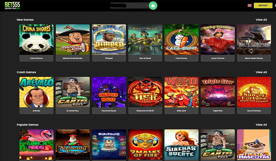 Bet 555 Casino Games Screenshot image #2 for Bet 555
