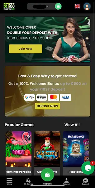 Bet 555 mobile screenshot #1 Mobile Screenshot image #1 for Bet 555
