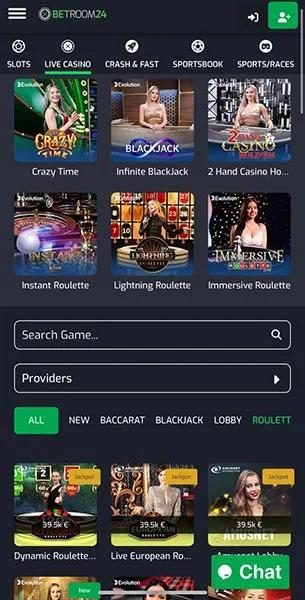 Bet Room 24 mobile screenshot #3 Mobile Screenshot image #3 for Bet Room 24