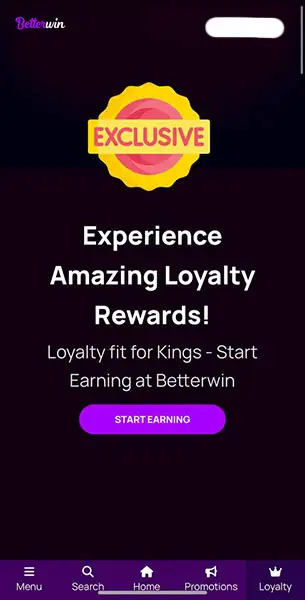 Better Win Casino mobile screenshot #5 Mobile Screenshot image #5 for Better Win Casino