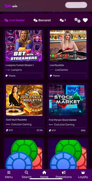 Better Win Casino mobile screenshot #2 Mobile Screenshot image #2 for Better Win Casino