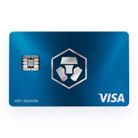 Blue crypto card