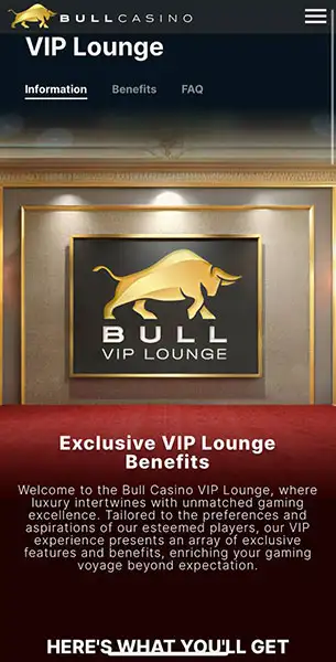 Bull Casino mobile screenshot #3 Mobile Screenshot image #3 for Bull Casino
