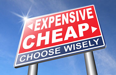 Cheap vs expensive -choose wisely