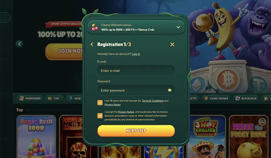 Go Kong Casino Registration KYC Screenshot for Go Kong Casino