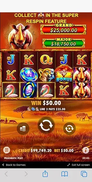 Great Rhino mobile screenshot #2