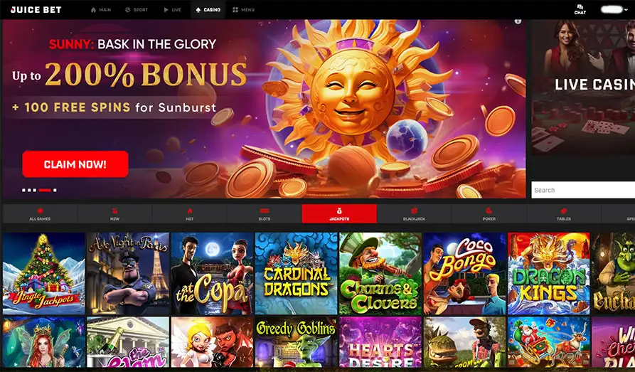 - Landscape screenshot image #1 for Juice Bet Casino