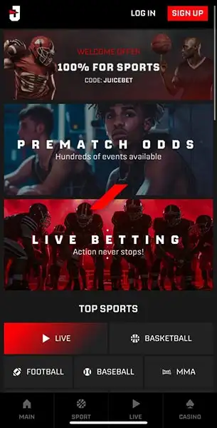 Juice Bet Casino mobile screenshot #1 Mobile Screenshot image #1 for Juice Bet Casino