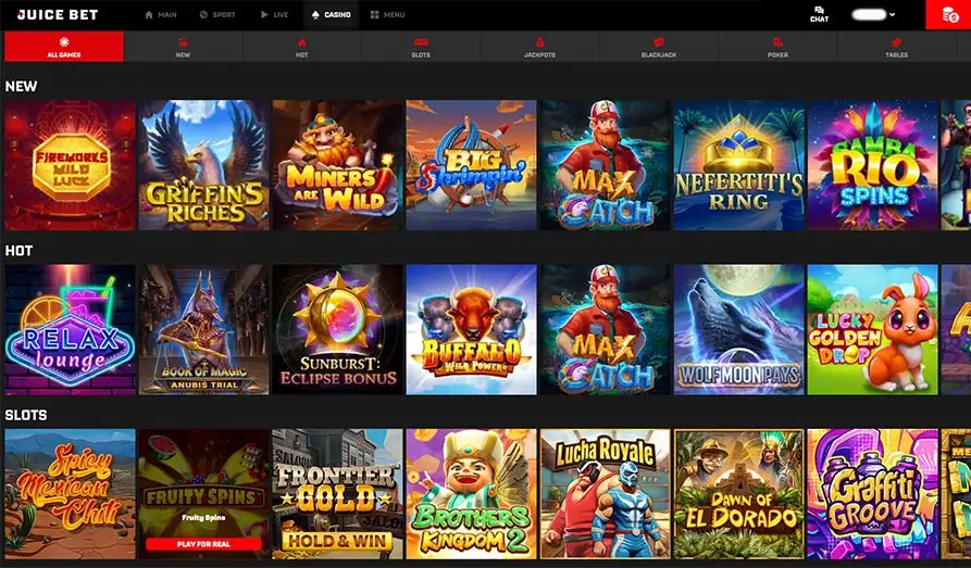 - Screenshot image #3 for Juice Bet Casino