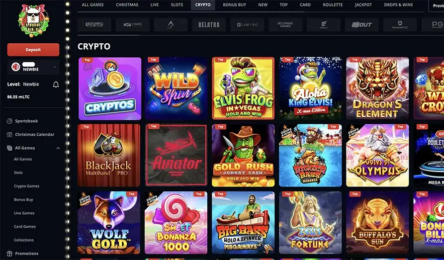 Lama Bet Crypto Games Screenshot image #3 for Lama Bet Casino