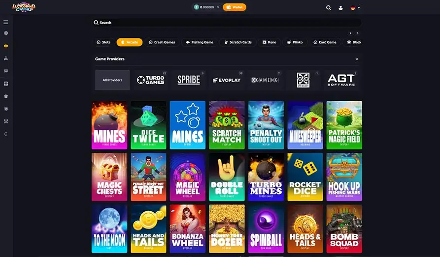 Lucky Hand Casino Arcade Games Landscape screenshot image #1 for Lucky Hand Casino