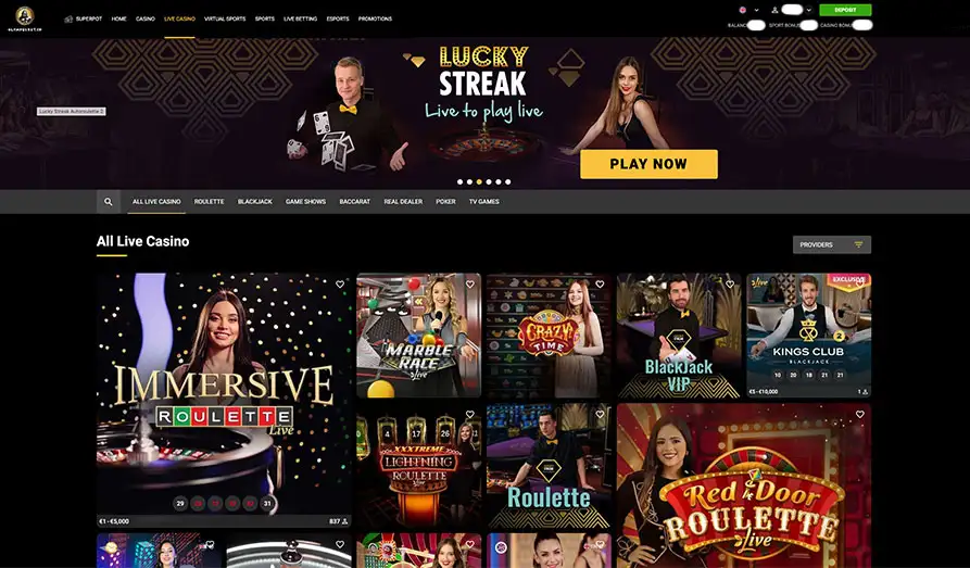 Olympus Bet Live Casino Screenshot image #3 for Olympus Bet