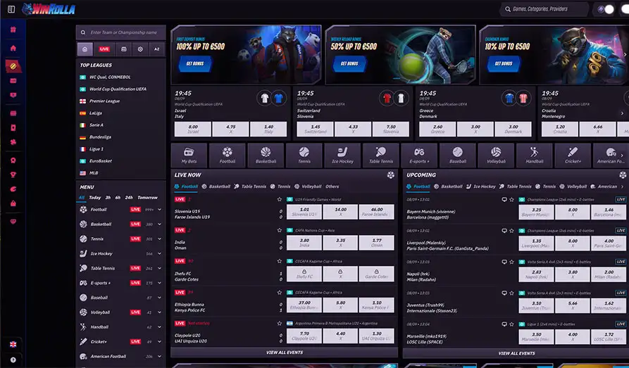 Winrolla Sportsbetting Landscape screenshot image #1 for Winrolla Casino