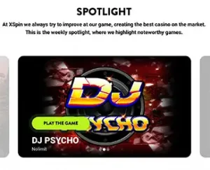 XSpin Casino Games Spotlight