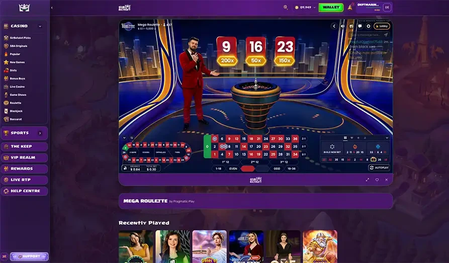 Mega Roulette screenshot
