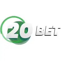 20 Bet white logo