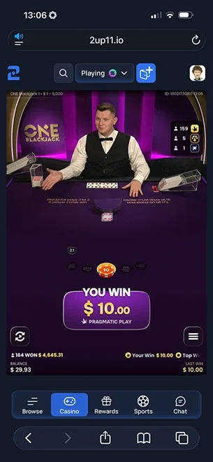 2up Casino mobile screenshot #3 Mobile Screenshot image #3 for 2up Casino