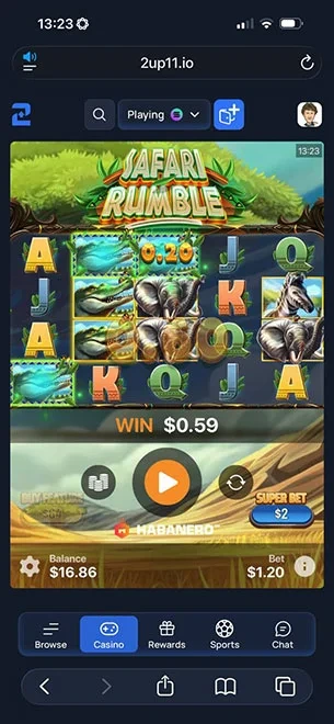 2up Casino mobile screenshot #4 Mobile Screenshot image #4 for 2up Casino