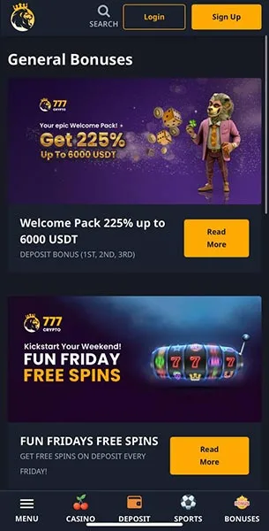 Mobile Screenshot image #3 for 777 Crypto Casino