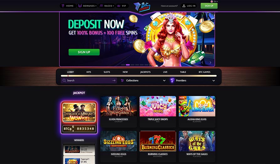 Main screenshot image for 7 Bit Casino