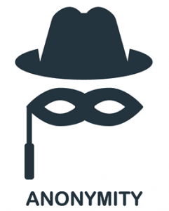 anonymity - mask and hat