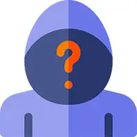 Anonymous crypto casino player with hoodie
