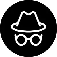 Hat and sunglasses disguise icon