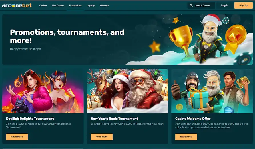 Main screenshot image for Arcane Bet