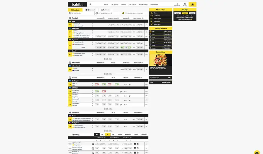 Bahibi Sportsbook Landscape screenshot image #1 for Bahibi Casino