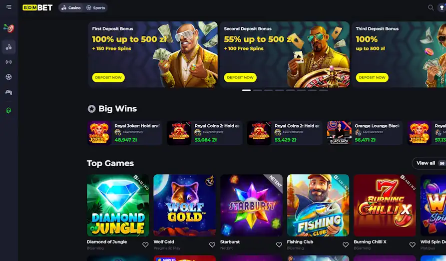 BDM Bet homepage Main screenshot image for BDM Bet