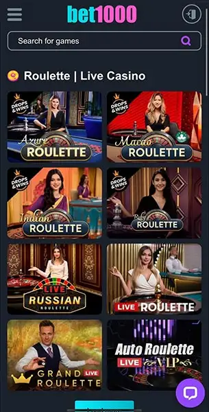 Mobile Screenshot image #3 for Bet 1000 Casino
