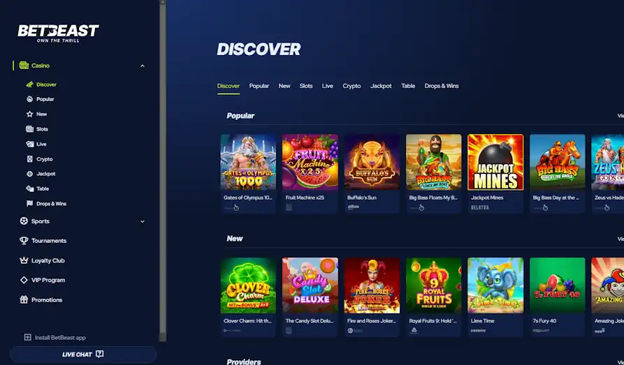 Landscape screenshot image #1 for Bet Beast