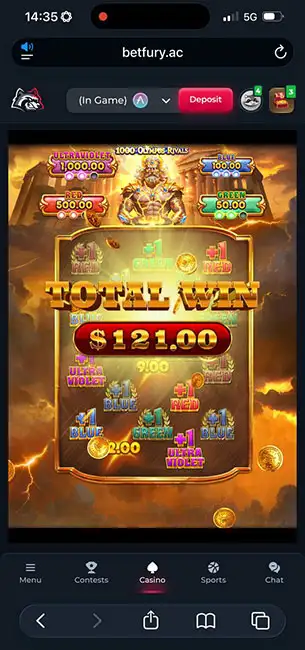 Betfury Casino mobile screenshot #5 Mobile Screenshot image #5 for Betfury Casino