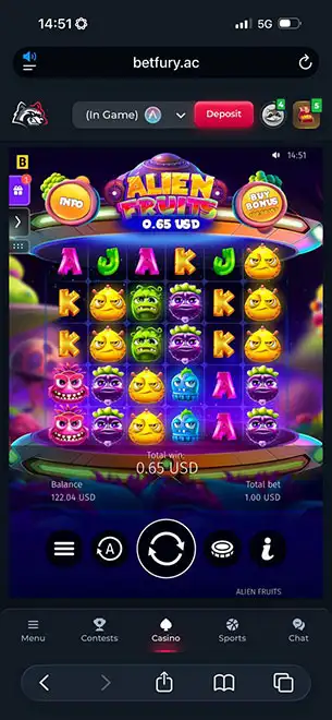 Betfury Casino mobile screenshot #4 Mobile Screenshot image #4 for Betfury Casino