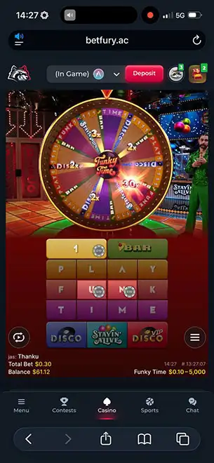 Betfury Casino mobile screenshot #2 Mobile Screenshot image #2 for Betfury Casino