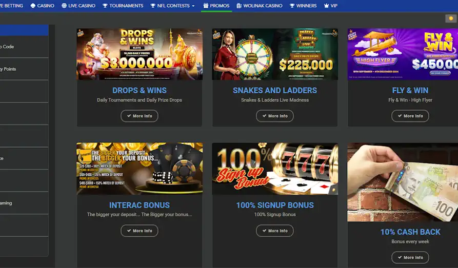 Bet GRW Casino look and design Landscape screenshot image #1 for Bet GRW Casino