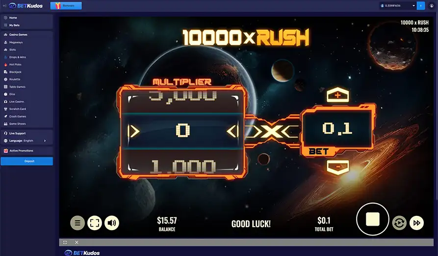 Bet Kudos Live Roulette No Win Screenshot image #3 for Bet Kudos