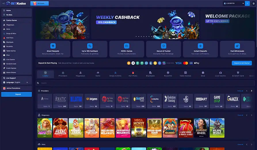 Bet Kudos Startpage Main screenshot image for Bet Kudos