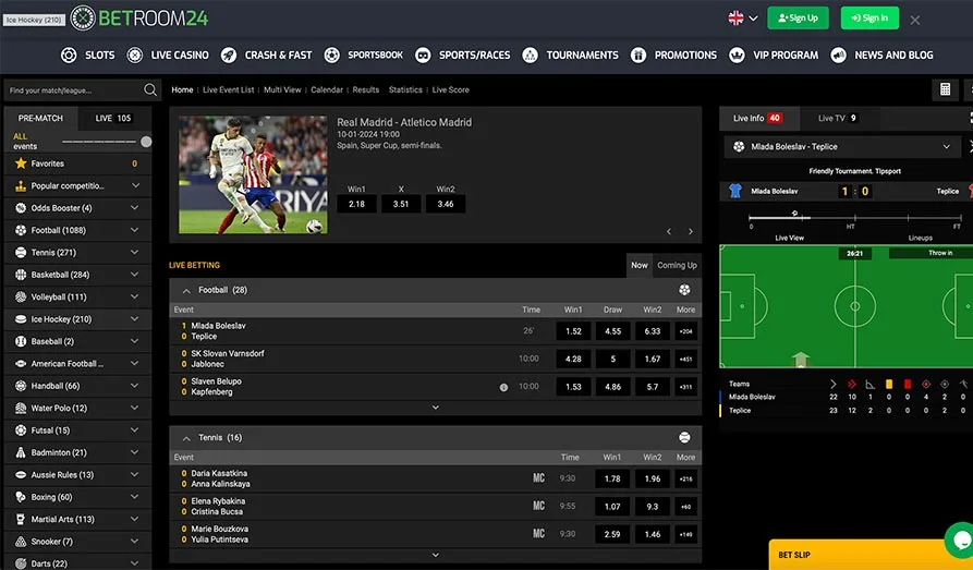 Bet Room 24 Casino sports betting Screenshot image #3 for Bet Room 24