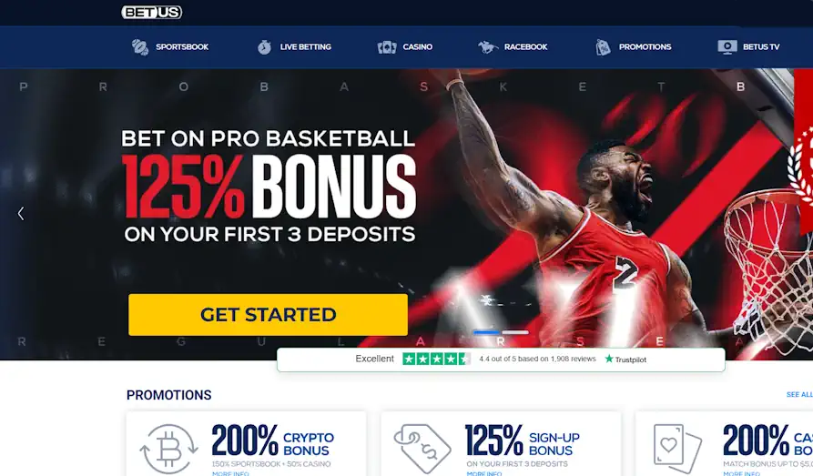 Bet US startpage Landscape screenshot image #1 for Bet US