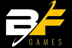 BF Games Big Logo Black Background