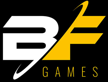 BF Games Big Logo Black Background