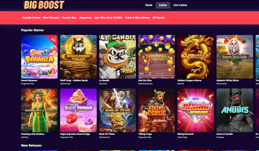 Screenshot image #2 for Big Boost Casino
