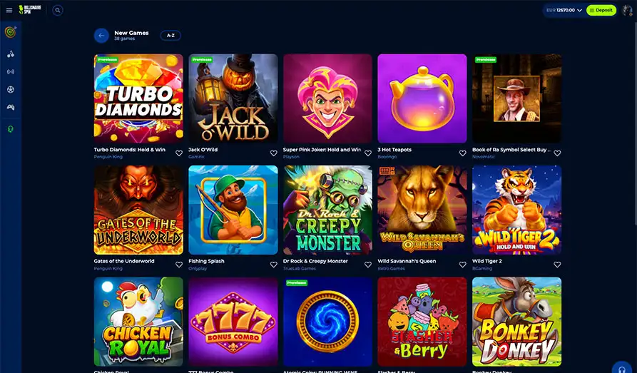 Billionaire Spin - New Casino Games Landscape screenshot image #1 for Billionaire Spin