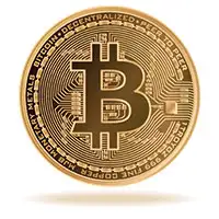 Bitcoin gold coin icon