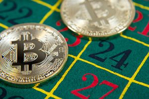 Bitcoin on Roulette table