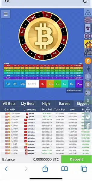 Mobile Screenshot image #2 for Bitvest Casino