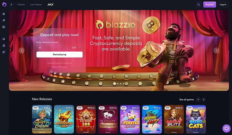 Screenshot image #1 for Blazzio Casino